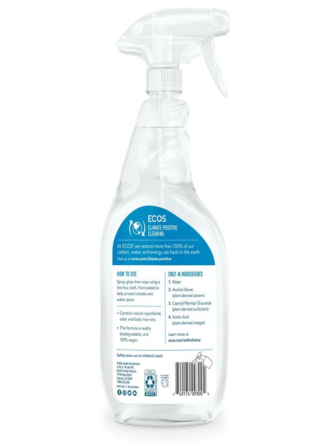 ECOS Earth Friendly Products ECOS Window Cleaner with Vinegar, 22-Ounce, (Pack of 3) - Image 2